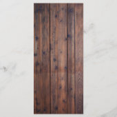 Sonnenblume Jar String Lights Rustisches Hochzeitm Menükarte (Rückseite)