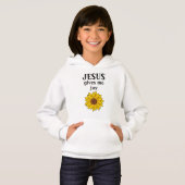 Sonnenblume Jesus gibt mir Freude Hoodie (Vorne ganz)