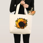 Sonnenblume Jumbo Stoffbeutel (Vorderseite (Produkt))