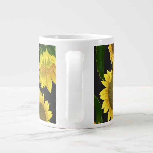 Sonnenblume Jumbo-Tasse (Rückseite)