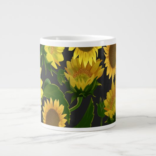 Sonnenblume Jumbo-Tasse (Vorderseite)