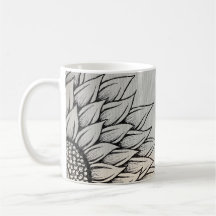 Sonnenblume Kaffeemaschine Tasse