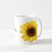 Sonnenblume Kaffeetasse (VorderseiteRechts)