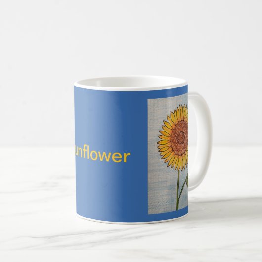Sonnenblume Kaffeetasse (VorderseiteRechts)