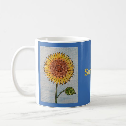 Sonnenblume Kaffeetasse (Links)