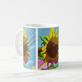 Sonnenblume Kaffeetasse (Vorderseite Links)