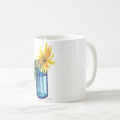 Sonnenblume Kaffeetasse (VorderseiteRechts)