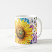 Sonnenblume Kaffeetasse (VorderseiteRechts)