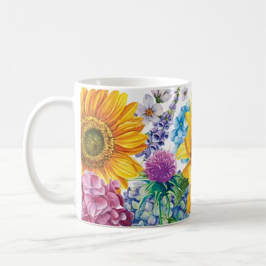 Sonnenblume Kaffeetasse (Links)