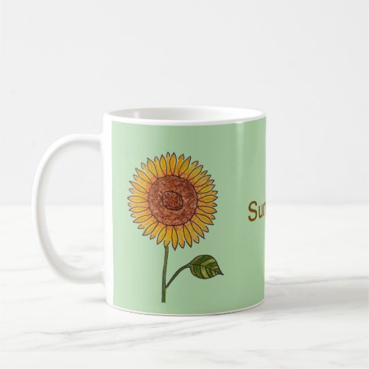Sonnenblume Kaffeetasse (Links)