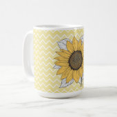 "Sonnenblume" Kaffeetasse (Vorderseite Links)