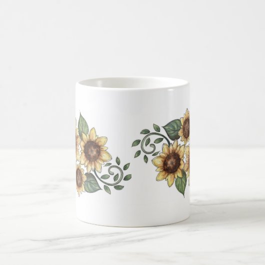 Sonnenblume Kaffeetasse (Mittel)