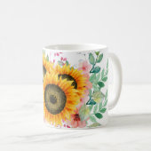 Sonnenblume Kaffeetasse (VorderseiteRechts)