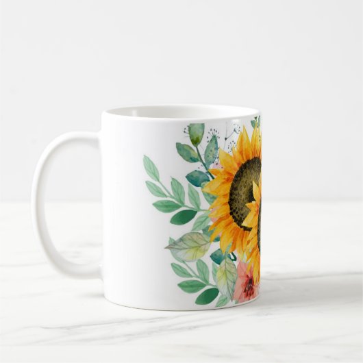 Sonnenblume Kaffeetasse (Links)