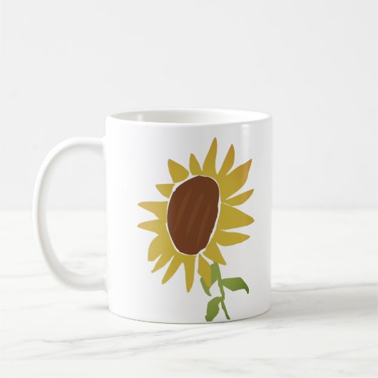 Sonnenblume Kaffeetasse (Links)