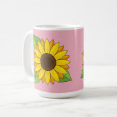 Sonnenblume Kaffeetasse (Vorderseite Links)