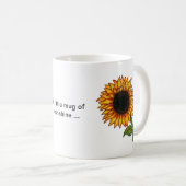 Sonnenblume Kaffeetasse (VorderseiteRechts)