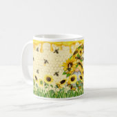 Sonnenblume Kaffeetasse (Vorderseite Links)