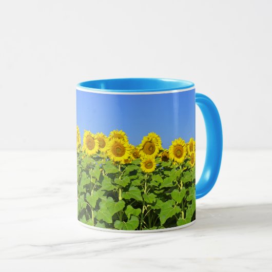 Sonnenblume-Kaffeetasse Tasse (VorderseiteRechts)