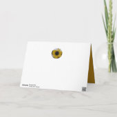 Sonnenblume Kaleidoskop Goldene Mütter Tageskarte Feiertagskarte (Rückseite)