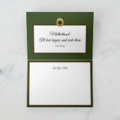 Sonnenblume Kaleidoskop Grüne Mütter Tageskarte Feiertagskarte (Innenseite)