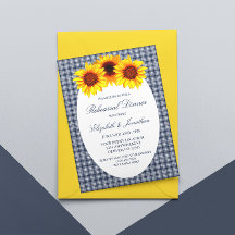 Sonnenblume Karierte Probe Abendessen