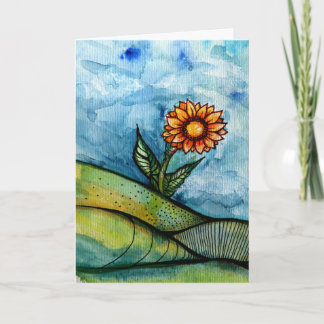 Sonnenblume Karte