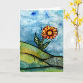 Sonnenblume Karte (Gelbe Blume)