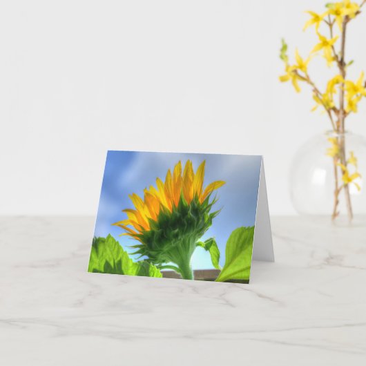 Sonnenblume Karte (Gelbe Blume)