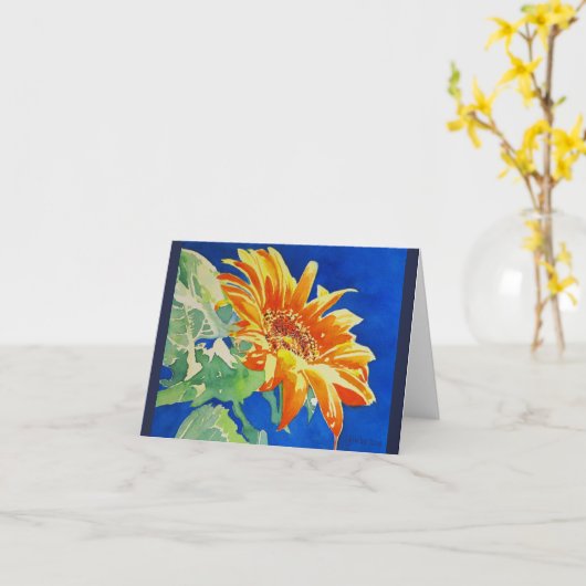 Sonnenblume Karte (Gelbe Blume)