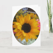 Sonnenblume Karte (Vorderseite)