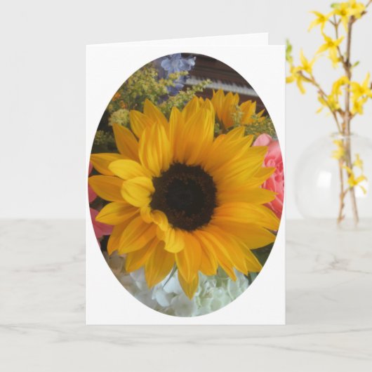 Sonnenblume Karte (Gelbe Blume)