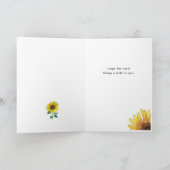 Sonnenblume Karte (Innenseite)