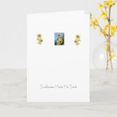 Sonnenblume Karte (Gelbe Blume)