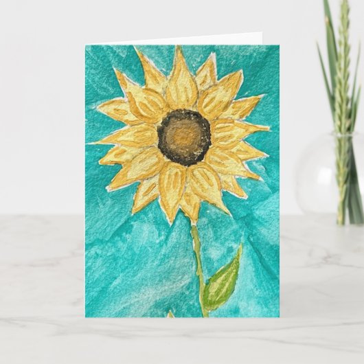Sonnenblume Karte (Vorderseite)