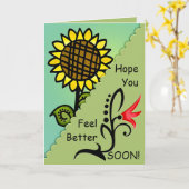 Sonnenblume Karte (Gelbe Blume)