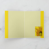 Sonnenblume Karte (Innenseite)