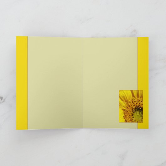 Sonnenblume Karte (Innenseite)
