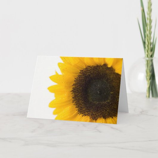 Sonnenblume Karte (Vorderseite)
