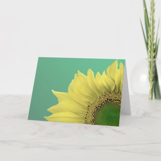 Sonnenblume Karte (Vorderseite)