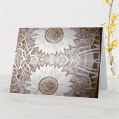 Sonnenblume Karte (Gelbe Blume)