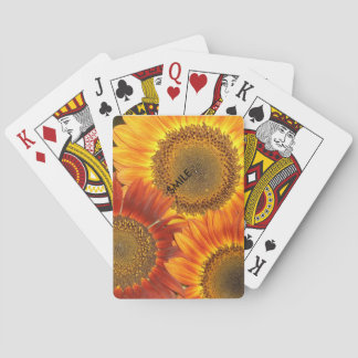 Sonnenblume-Kartenstapeles Spielkarten