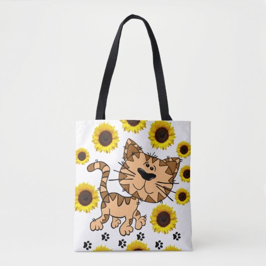 Sonnenblume Kat Kitten Tasche (Vorderseite)