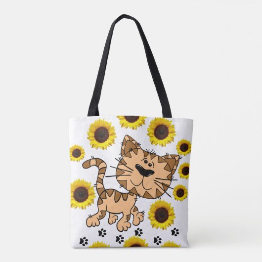 Sonnenblume Kat Kitten Tasche (Rückseite)