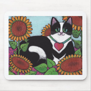Sonnenblume-Katze Mousepad