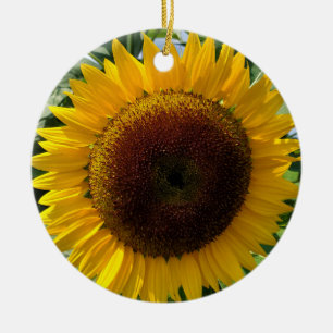 Sonnenblume Keramik Ornament
