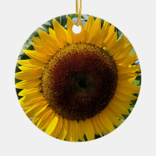 Sonnenblume Keramik Ornament (Vorne)