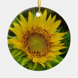 Sonnenblume Keramik Ornament