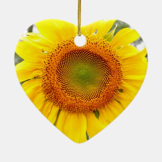 Sonnenblume Keramik Ornament (Hinten)