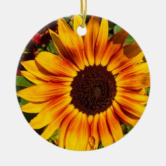 Sonnenblume Keramik Ornament (Vorne)